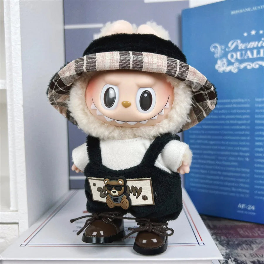 17cm Mini Plush Doll'S Clothes Outfit Accessories For Korea Kpop Exo Labubu Idol autumn and winter set Clothing Gift