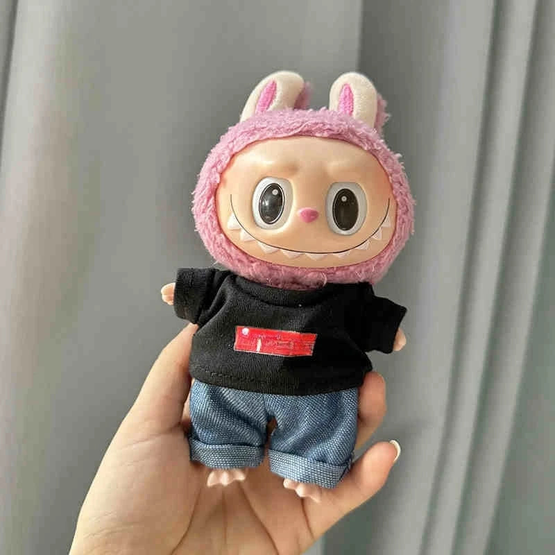 Only Selling Clothes 17cm First Second Generation Cute Labubu Doll Only Clothe Suprem Clothing Set Multi Color Cute Decor Gifts