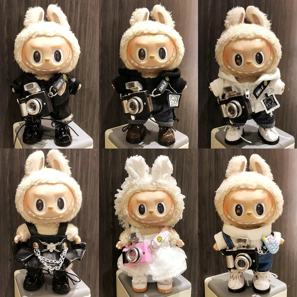17cm Fashion Mini Labubu Clothes