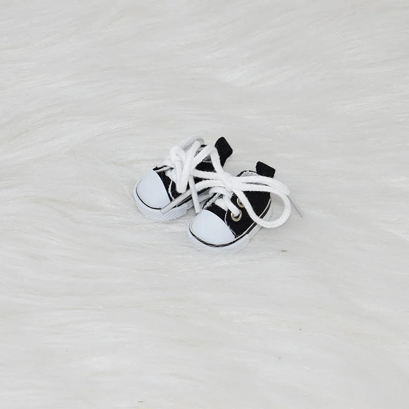 17cm Doll's Clothes For Labubu The Monster Outfit Accessories Clothing DIY Kids Gift Girls Hooded Sweatshirt Pants Shoes White